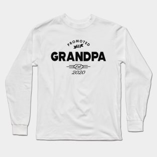 New Grandpa - Promoted to grandpa est. 2020 Long Sleeve T-Shirt